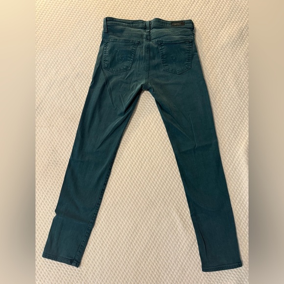 Ag Adriano Goldschmied Jeans - The Stevie Ankle Slim Straight Leg - Teal - Picture 2 of 9